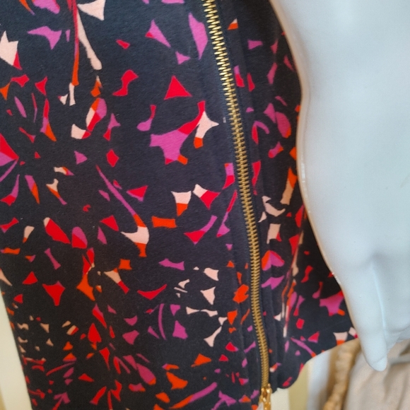 MARC BY MARC JACOBS TUNIC DRESS WITH FULL ZIP SIDES, BLACK MULTI XS/S - Picture 5 of 12